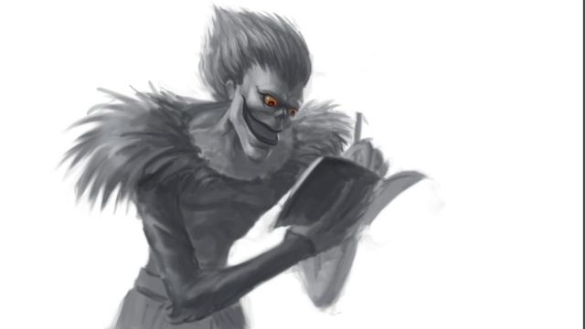 Как нарисовать Рюка из Тетради Смерти | How to draw Rouk from Death Note | Speedpaint смотреть онлайн