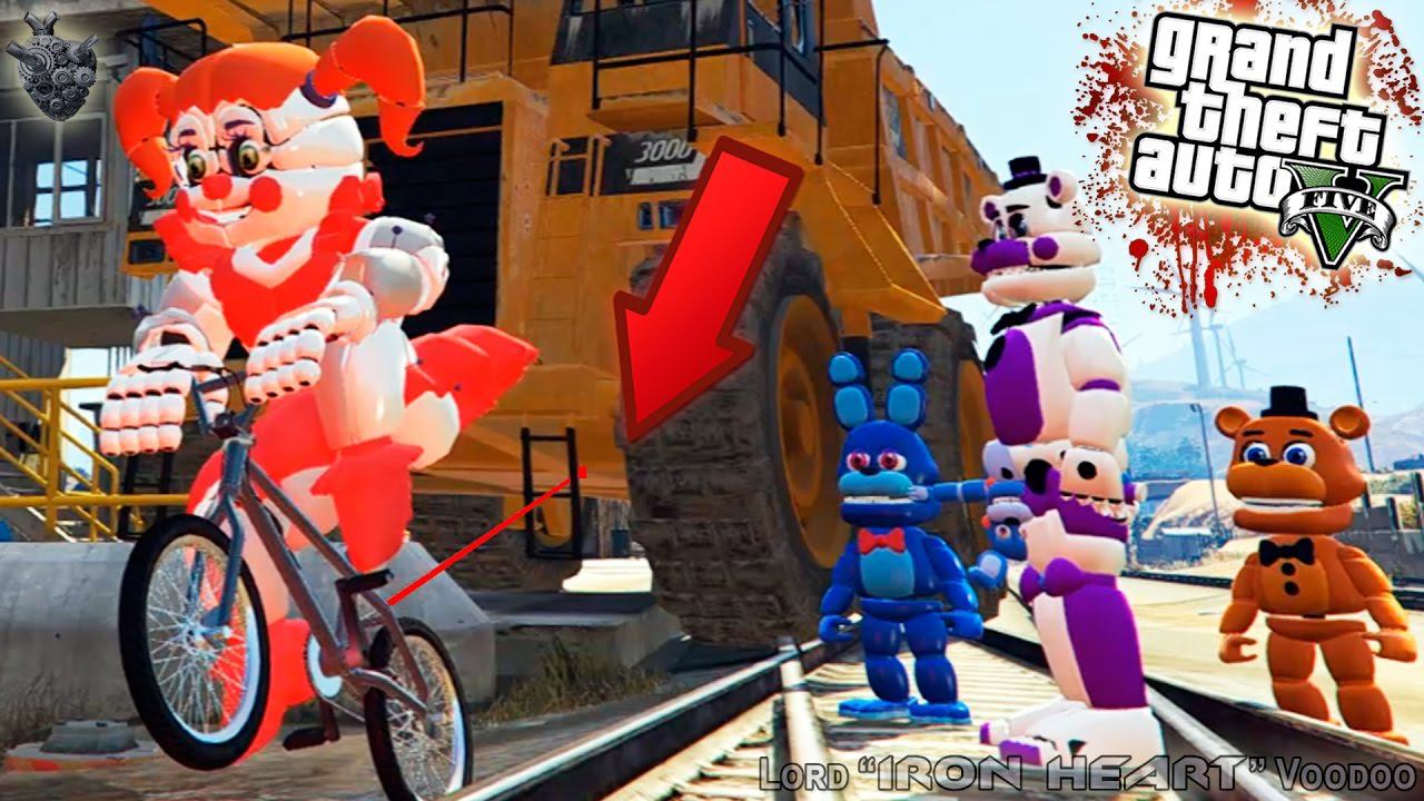 ГТА 5 МОДЫ! СМОЖЕТ ЛИ АНИМАТРОНИК FNAF БЕЙБИ ТЯНУТЬ САМОСВАЛ? ОБЗОР МОДОВ GTA V! GTA 5 MODS #201 смотреть онлайн