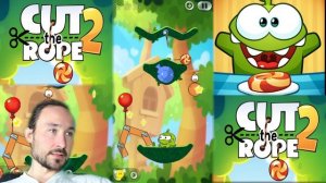 2 - АМ НЯМ (21 - 23) / ИГРА "ПЕРЕРЕЖЬ ВЕРЕВКУ" / GAME CUT THE ROPE 2 / OM NOM - CARTOON