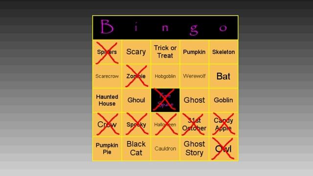 Halloween Bingo - How to Play (for Schools and ESL classes) смотреть онлайн