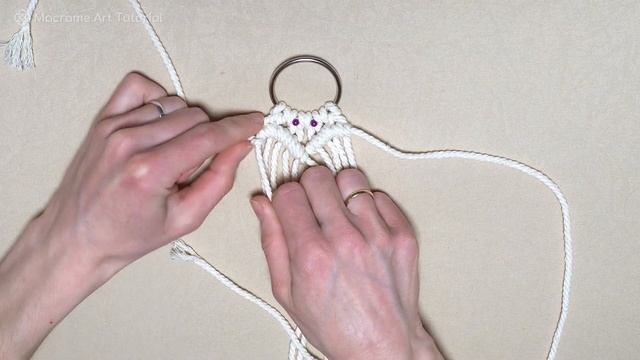 Macrame Heart Shape Keychain | Valentine's day gift | DIY Tutorial for Beginners смотреть онлайн