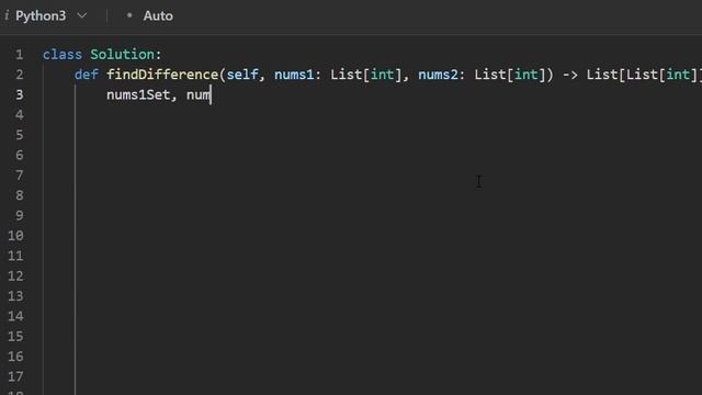 Find the Difference of Two Arrays - Leetcode 2215 - Python смотреть онлайн