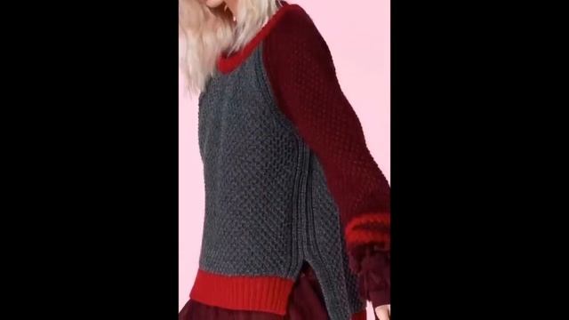 Многоцветный Пуловер Спицами - 2019 / Multi-color Pullover Knitting Needles смотреть онлайн