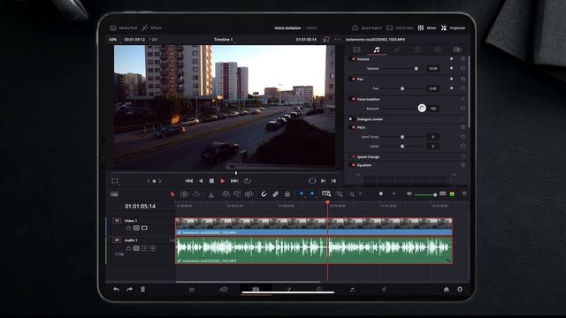DaVinci Resolve iPad tutorial - remove unwanted noise/improve voice sound смотреть онлайн