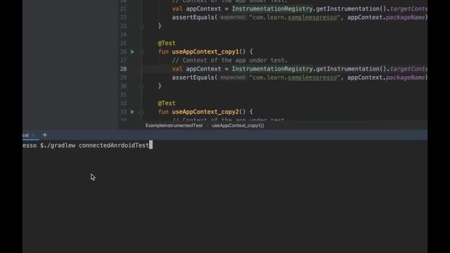 Filtering Espresso tests using Annotations смотреть онлайн
