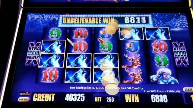 Timber Wolf Deluxe Max Bet!! Amazing Bonus Retrigger смотреть онлайн
