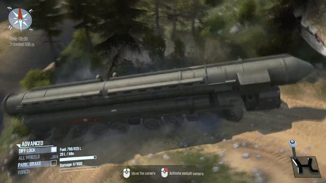 Spintires Mudrunner - Maz 79221 16x16 Transport Heavy Missile Megaton Nuclear Bomb - Extreme Offroa смотреть онлайн