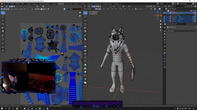 Моделю скин волка "спасатель малибу", текстурирую, работаю с анимацией (часть 19) смотреть онлайн