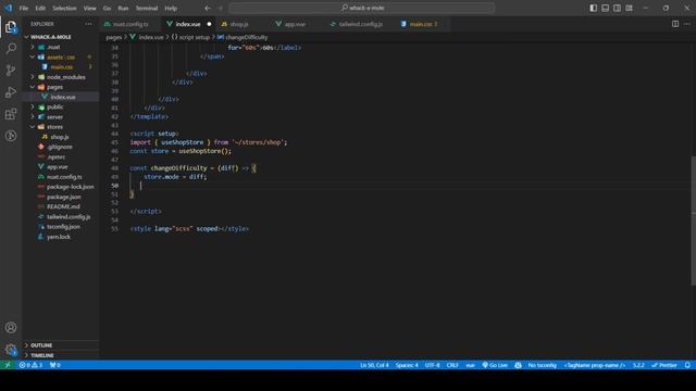 Creating a Whack-a-Mole Game with Nuxt 3 and Vue.js-Part -1 - Web Development Tutorial смотреть онлайн