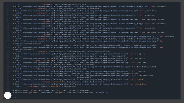 Django Sass Compressor django_libsass.SassCompiler: command not found смотреть онлайн