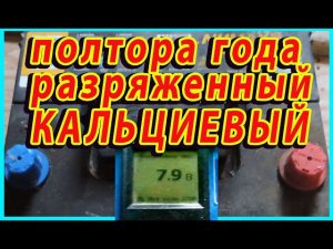 Отдали простоявший 1.5 года разряженным  аккумулятор