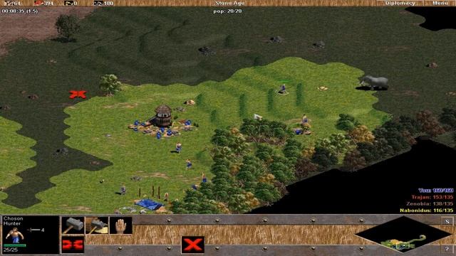 Age of Empires Tutorial: Slinger rushing смотреть онлайн