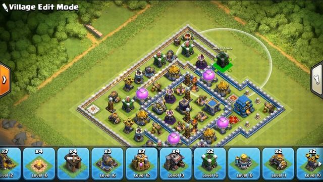 Best Th12 Farming Base With 3 Inferno Towers | Anti Everything | Clash of Clans смотреть онлайн