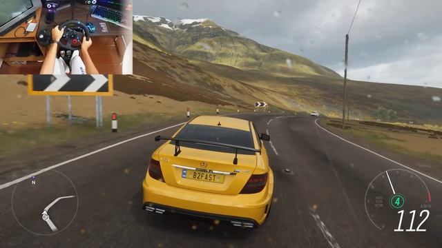 Mercedes-Benz C63 AMG(2012) | Forza Horzion 4 | (Logitich g29+shifter) Gameplay смотреть онлайн