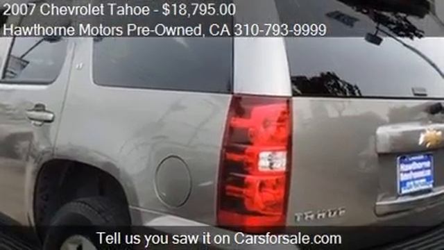 2007 Chevrolet Tahoe 2WD 4dr 1500 LT SUV for sale in Lawndal смотреть онлайн
