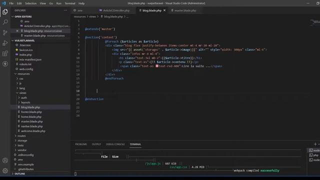 Laravel Ajouter pagination a notre blog | laravel pagination смотреть онлайн