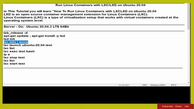Run Linux Containers with LXC/LXD on Ubuntu 20.04 смотреть онлайн