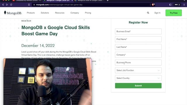 MongoDB x Google Cloud Skills Boost Game Day| MongoDB Swags google cloud | Newton School смотреть онлайн