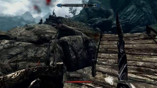 Skyrim - Random Frost Dragon and a Forsworn camp смотреть онлайн