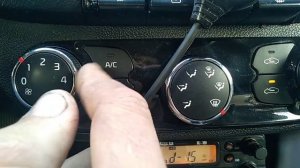 KIA CEED 2 включение-отключение вункции автоматического кондиционера.