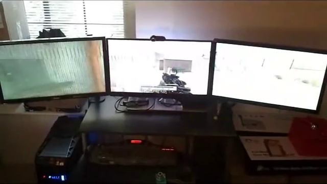 Nvidia Surround with triple 27 inch monitors and MW3 5760x1080 смотреть онлайн