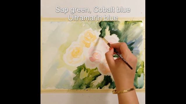 How to Painting Easy Rose Flowers in Watercolor for Beginner | Watercolor Painting Tutorials смотреть онлайн