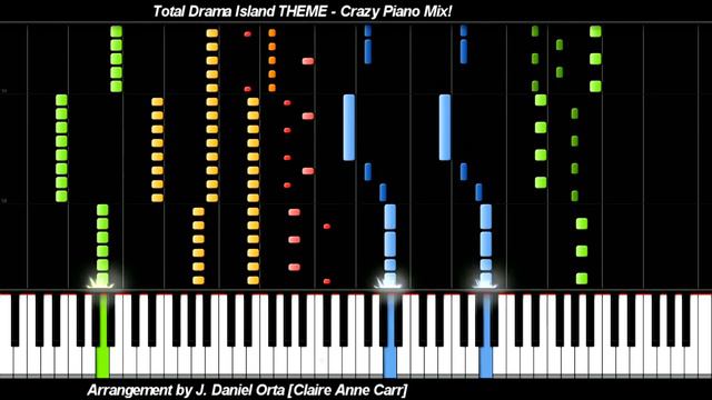 Crazy Piano Mix! TOTAL DRAMA ISLAND Theme смотреть онлайн
