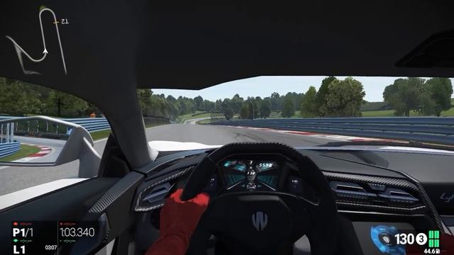 Project CARS: First Try Driving The W Motors Lykan HyperSport @ Watkins Glen (Cockpit Cam)