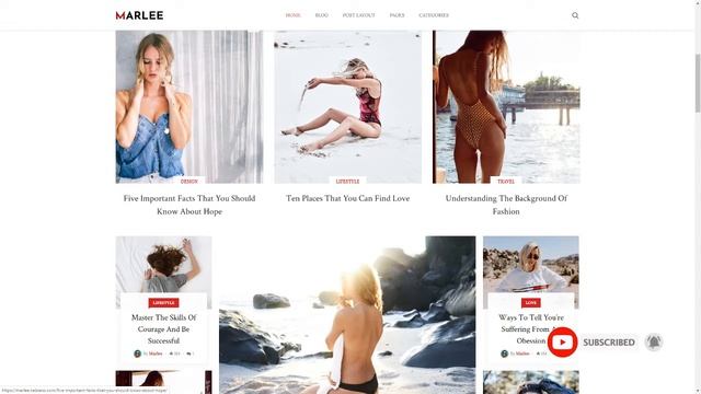Marlee - Personal WordPress Blog Theme Aleksandr Benj смотреть онлайн