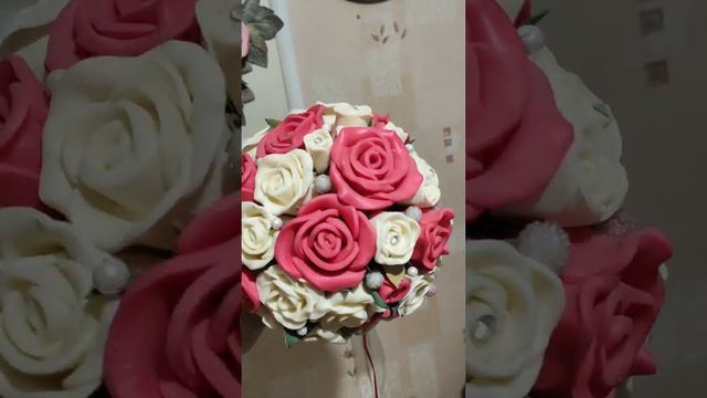 Свадебный букет из роз ручной работы смотреть онлайн