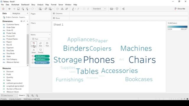 Create a WORD CLOUD on Tableau смотреть онлайн