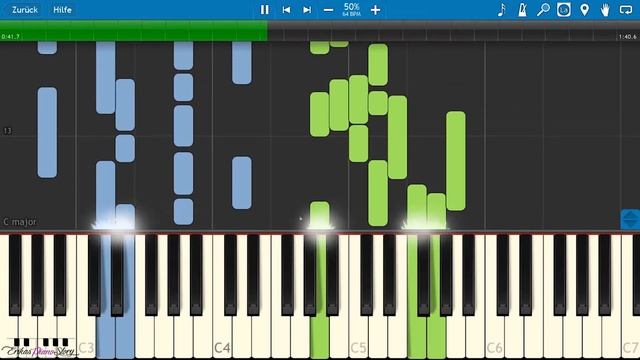 Yablochko - Russian Sailor Dance 50% - ? Piano Tutorial ? (Synthesia) смотреть онлайн