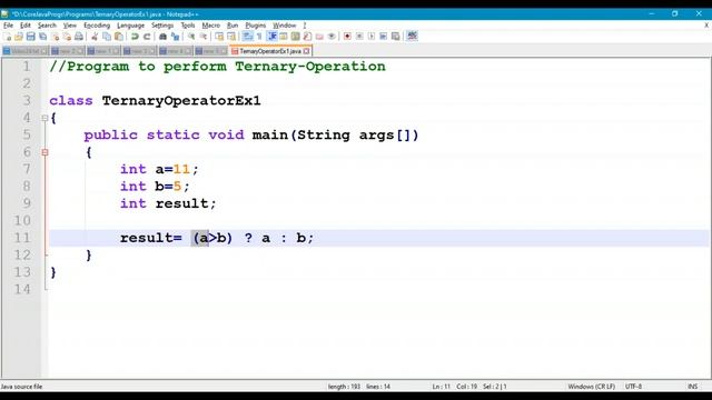 24. Ternary Operator in Java Program смотреть онлайн