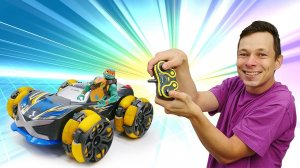 EXOST HYPER DRIFT! Крутые игрушки машинки для мальчиков - Черепашки ниндзя устроили гонки