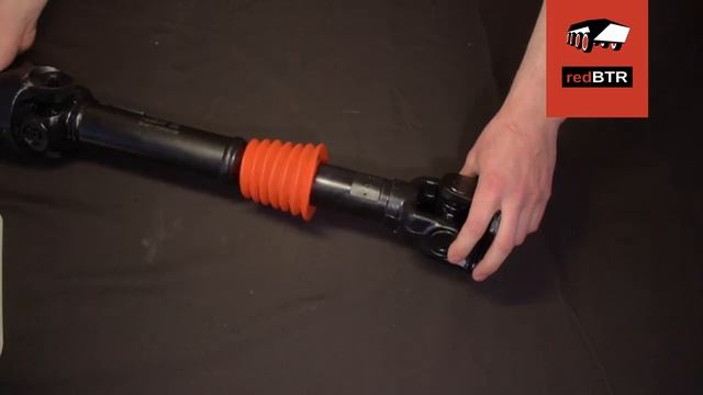 Карданный вал УАЗ с двойной крестовиной redBTR смотреть онлайн