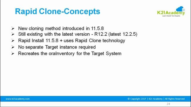Oracle AppsDBA (R12.2): Cloning смотреть онлайн