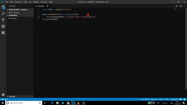 Basic setup of Node.js Application смотреть онлайн