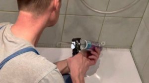 Установка ванны из литьевого мрамора весом 100 кг - все стадии