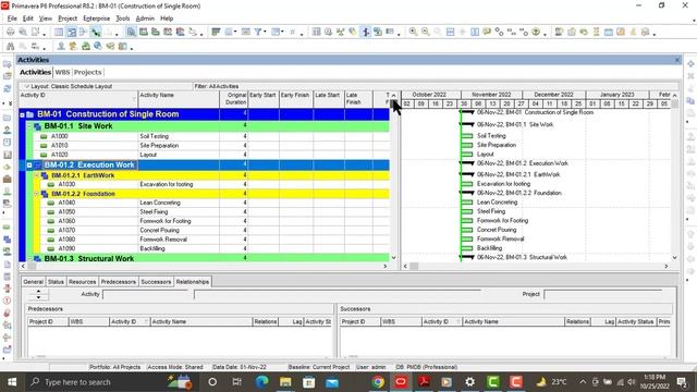 Creating Real Life project scheduling using Primavera P6 смотреть онлайн