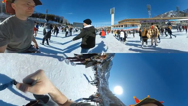 Каток Медео. 21.01.2018 (360-видео, 4K) смотреть онлайн