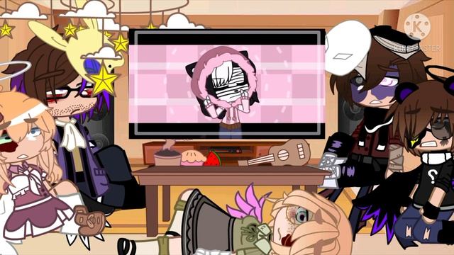 Afton's react to Piggy meme's//Remake смотреть онлайн