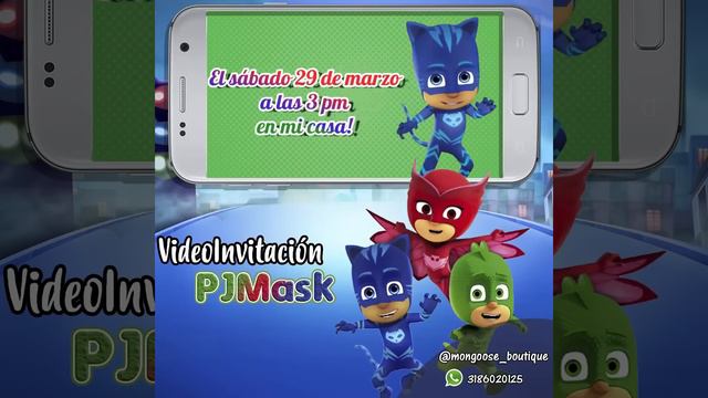 VideoInvitacion para cumpleaños de PJMask смотреть онлайн
