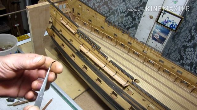 12.Железные кницы на русленях.Ship modelling.Судомоделизм. смотреть онлайн
