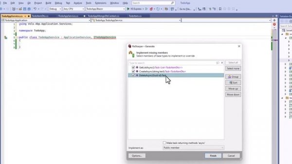 Build a simple TODO app with ABP Framework in 15 minutes.