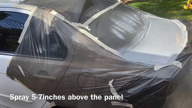 Car painting using DEKO HVLP paint sprayer смотреть онлайн