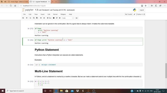 Comments, indentation and statements | Python for Data Science | part 2 смотреть онлайн