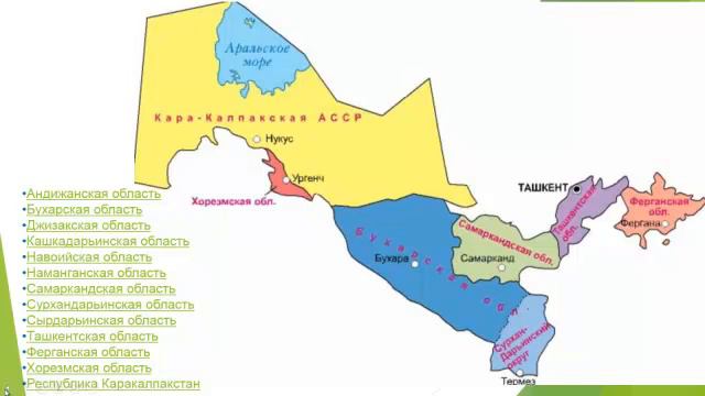 видеоурок по географии 9класс/Узбекистан