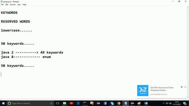 Java tutorials in telugu- part 2- keywords смотреть онлайн