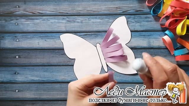 Бабочка - аппликация из бумаги. How To Make Beautiful Butterfly смотреть онлайн