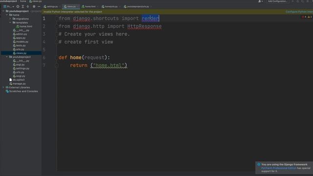 create first template/html file in django | django | python | tutorial | interview question смотреть онлайн